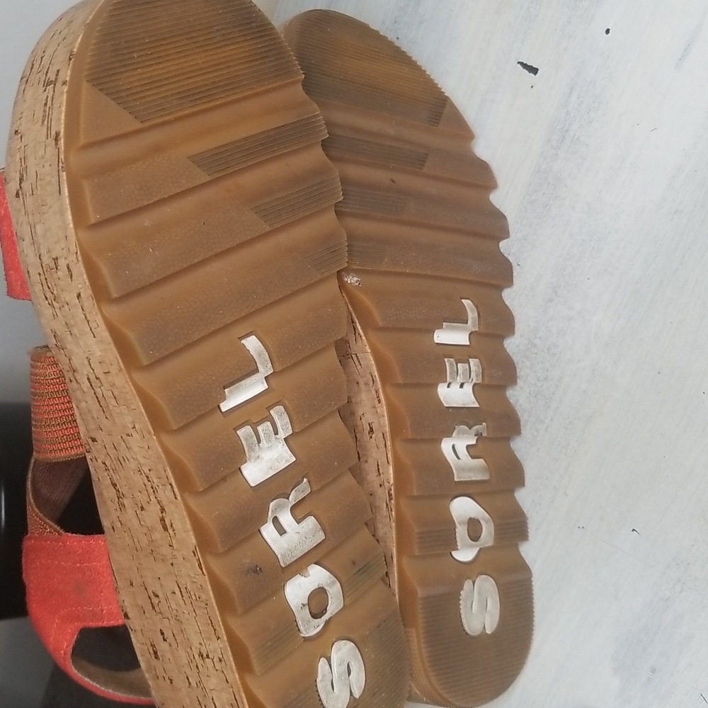 Sorel Cameron Wedge Sandals SZ 5.5 - Picture 5 of 7